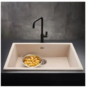 Reginox Amsterdam 72 spoelbak 78x46cm Caffe Silvery R30905Vendu parbol