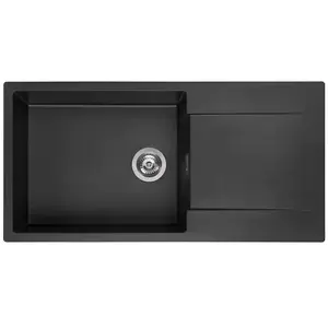 Reginox Amsterdam 540 spoelbak 100x50cm Black Silvery R30806Vendu parbol