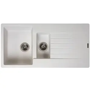 Reginox Harlem 15 spoelbak 100x50cm Pure WhiteVendu parbol