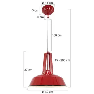 Comparateur de prix : Hanglamp Mexlite Eden - Rood