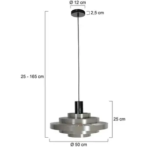 Comparateur de prix : Steinhauer - suspension - gris - métal - Ø 50cm - E27 - 4217GR