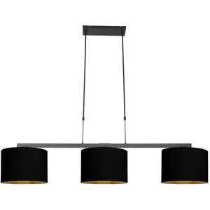 Comparateur de prix : Steinhauer - suspension - Stang - noir - lin métal - grande lampe
