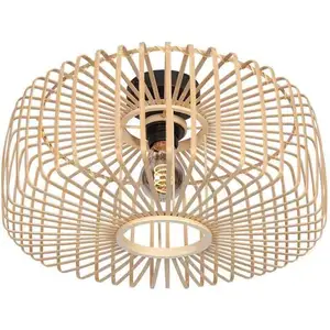 Steinhauer - plafonnier - Bloeba - naturel - bambou métal - Ø pas cher