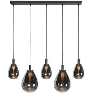 Comparateur de prix : Steinhauer - suspension - Glimsy - noir - verre - grande lampe de
