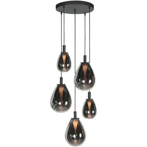 Steinhauer - suspension - Glimsy - noir - verre métal - ø 40cm -Vendu parbol