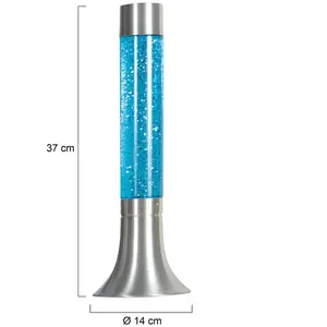 Mexlite - lampe de table - Volcan - bleu acier - métal plastique pas cher