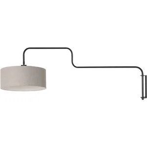 Steinhauer - applique murale - Bloeba - gris noir - métal tissu - pas cher