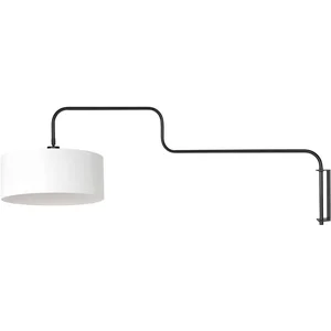 Steinhauer - applique murale - Bloeba - blanc noir - métal tissu pas cher
