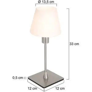 Steinhauer tafellamp Ancilla - staal - metaal - 13,5 cm - E14 fitting - 3100ST pas cher