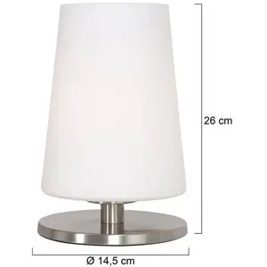 Steinhauer tafellamp Ancilla - staal - metaal - 14,5 cm - E27 fitting - 3101ST pas cher