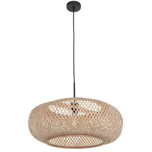 Comparateur de prix : STEINHAUER Suspension lampe suspendue plafonnier salle à manger lumière métal bois beige