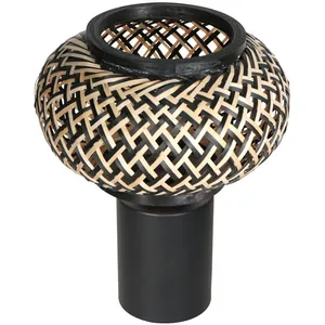 Steinhauer - lampe de table - Bloeba - naturel noir - bambou pas cher