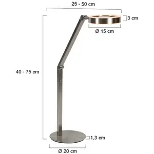 Steinhauer - lampe de table - Ringlux - acier - métal - lampe de pas cher