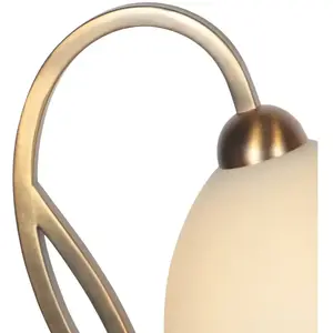 Steinhauer - lampe de table - Anthea - bronze - verre métal - Ø pas cher