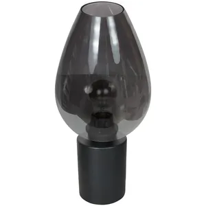 Steinhauer - lampe de table - Bloeba - noir - verre métal - Ø pas cher