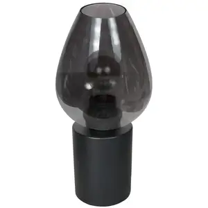 Steinhauer - lampe de table - Bloeba - noir - verre métal - Ø pas cher
