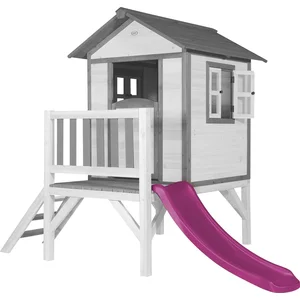 Non communiqué Axi Maison Enfant Beach Lodge Xl Blanc Avec Toboggan Violet