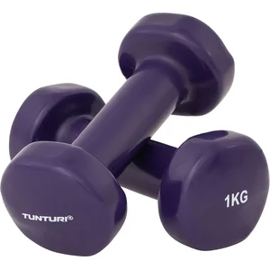 Haltères vynile TUNTURI - lot de 2 - 1 kg - pour musculation et entraînement à domicile pas cher