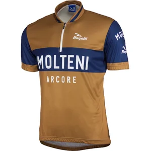 Rogelli Molteni Fietsshirt - Korte Mouwen - Heren - Bruin - Maat L pas cher