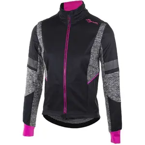 Rogelli Bliss Fietsjack Winter - Dames - Zwart, Grijs, Roze - Maat SVendu parbol