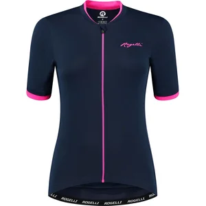 Rogelli Essential Fietsshirt - Korte Mouwen - Dames - Groen, Roze - Maat XS pas cher