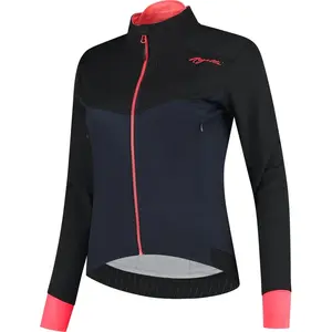 Rogelli Contenta Fietsjack Winter - Dames - Blauw, Zwart, Coral - Maat M