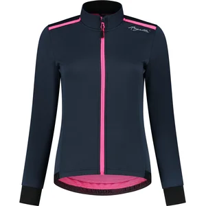 Rogelli Pesara Winter Fietsjack Dames - Wielrenjack - Winddicht - Blauw/Roze - Maat XS