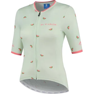 Rogelli Fruity Fietsshirt - Korte Mouwen - Dames - Mint, Coral - Maat L pas cher