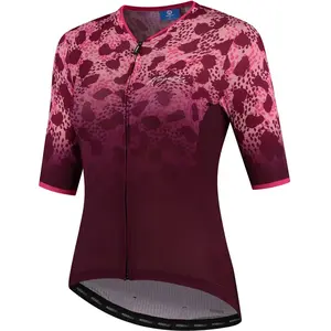 Rogelli Animal Fietsshirt - Korte Mouwen - Dames - Bordeaux, Roze - Maat MVendu parbol