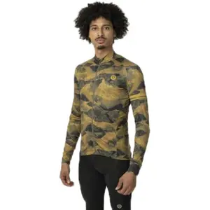 AGU Abstract Mountains Fietsshirt Lange Mouwen Performance Heren - Green - M pas cher