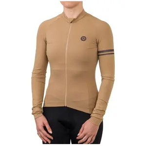 AGU Solid Fietsshirt Lange Mouwen Trend Dames - Leather - XL pas cher