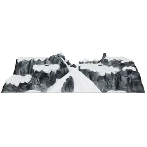 MYVILLAGE Paysage de pistes de ski 120 x 40 x 25 cm pas cher