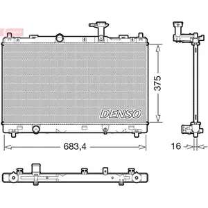 Radiateur DRM47038 Denso pas cher