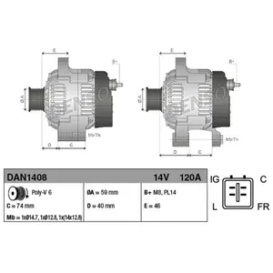 Dynamo DAN1408 Denso