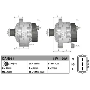 Denso Dynamo pas cher