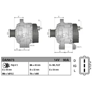 Denso Dynamo pas cher