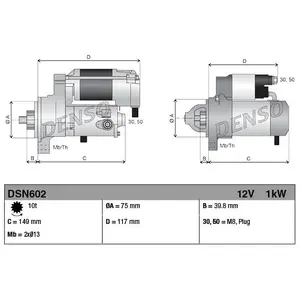 Denso Startmotor pas cher