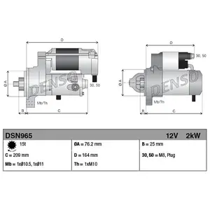 Denso StartmotorVendu parwinparts