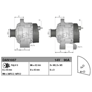 Denso Dynamo pas cher