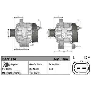 Dynamo DAN1336 Denso