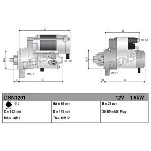 Denso Startmotor pas cher