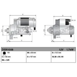 Denso Startmotor pas cher