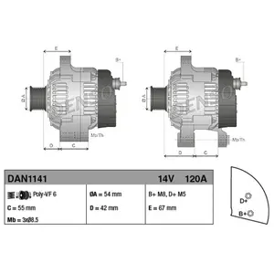 Denso Dynamo pas cher