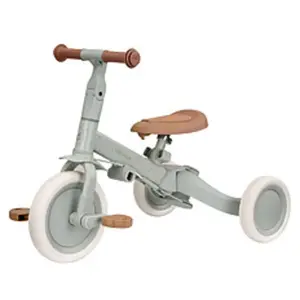 Little Dutch - 4 in 1 Driewieler Met Duwstang - Green Leaf