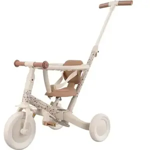 Little Dutch - 4 in 1 Driewieler Met Duwstang - Sunny flower