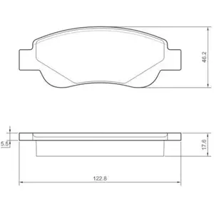 A.B.S. ALL BRAKE SYSTEMS BV. Plaquettes de frein X4 pour PEUGEOT: 107, 108 & CITROËN: C1 & TOYOTA: Aygo (Ref: 37483)Vendu paroscaro