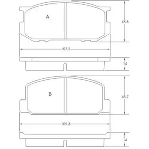 Remblokken set 36434 ABS pas cher