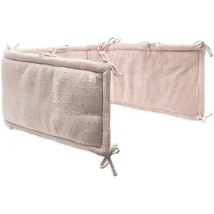 Jollein Boxbumper 180x30cm Sprinkle Knit Silk Rose pas cher