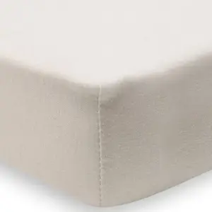 Jollein Lot de 2 draps housses en jersey Hazel-Oatmeal (60 x 120 cm) pas cher