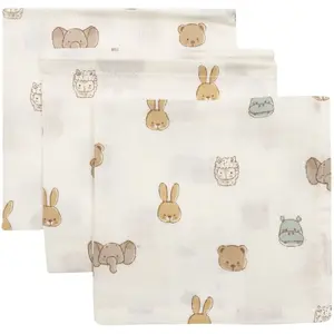 Jollein Hydrofiel Monddoekje 31x31cm Jollies (3pack) pas cher